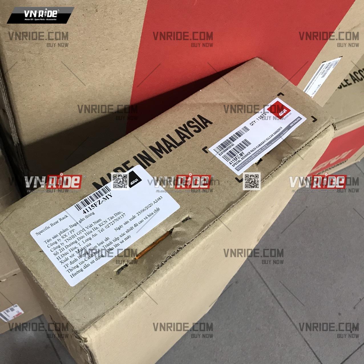 BAGA SAU GIVI Vulcan S 650 4115FZ-MY (Shop hỗ trợ tùy chỉnh lắp đặt cho Rebel 300-500 / Shadow / VTX / Các dòng xe Cruiser) + ĐẾ THÙNG M5M (Cảng sau – Kệ sau) BAGA SAU GIVI Vulcan S 650 4115FZ-MY (Shop hỗ trợ tùy chỉnh lắp đặt cho Rebel 300-500 / Shadow / VTX / Các dòng xe Cruiser) + ĐẾ THÙNG M5M (Cảng sau – Kệ sau)