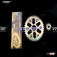Bộ nhông trước sau và xích SFR 520 Tricker 250 / XG250 / XT250 (tùy chọn cỡ) Bộ nhông trước sau và xích SFR 520 Tricker 250 / XG250 / XT250 (tùy chọn cỡ)