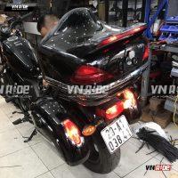 Combo thùng SIDE và thùng TOP tựa lưng tích hợp LED cho xe MOTO CRUISER