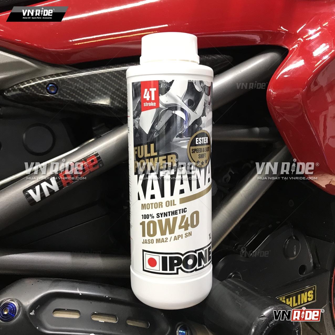 Dầu nhớt IPONE FULL POWER KATANA 10W40 (SPEED & RACE) (1L) Dầu nhớt IPONE FULL POWER KATANA 10W40 (SPEED & RACE) (1L)