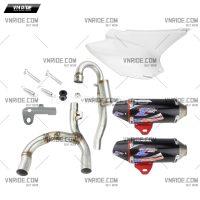 Kit cổ pô và pô độ 2 bên cho CRF150L / XR150L / XR125L