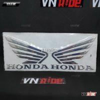 Logo nổi Honda ( Đen / Crom )
