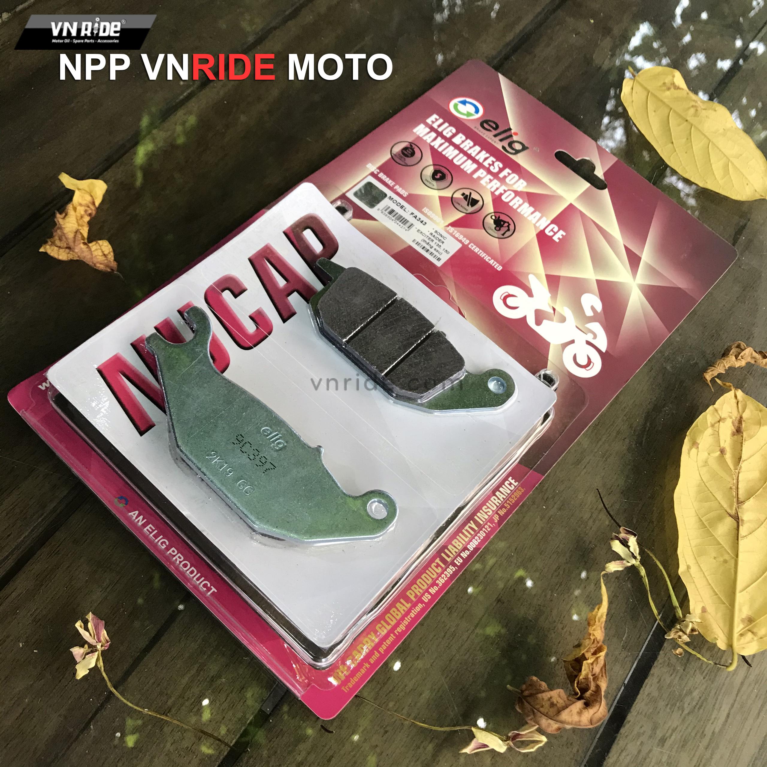 Má phanh (bố thắng) sau Elig NUCAP (NRS-FA343) Má phanh (bố thắng) sau Elig NUCAP (NRS-FA343)