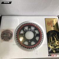 Bộ nhông đệm caosu và xích EN150