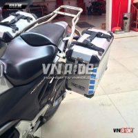Bộ 2 thùng nhôm SEVEN và giá thùng baga cho NC700S NC700X date 12-13