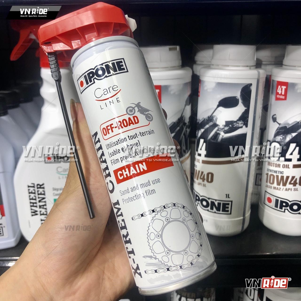 Xịt dưỡng xích (sên) IPONE X-TREM CHAIN OFF-ROAD (250ml) Xịt dưỡng xích (sên) IPONE X-TREM CHAIN OFF-ROAD (250ml)
