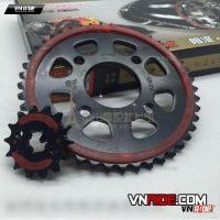 Bộ nhông trước sau đệm caosu (15-45) CBR150R