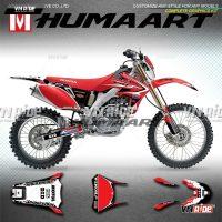 Bộ decal HUMAART chất liệu 3M dày 0,8mm chống va chạm cho CRF250X (tuỳ chọn đời)