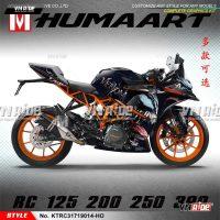 Bộ decal HUMAART chất liệu 3M dày 0,8mm chống va chạm cho KTM RC 200 / 250 / 390