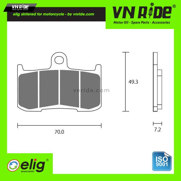 Má phanh (bố thắng) trước xe moto Elig Brake Pads (Sintered EM090-TA22) Má phanh (bố thắng) trước xe moto Elig Brake Pads (Sintered EM090-TA22)