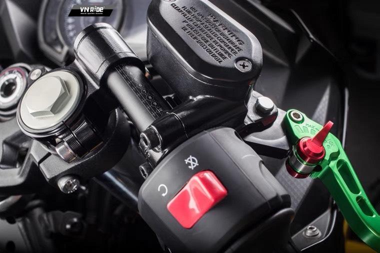 Ghi đông Clip-On CNC độ MOTO-TRON NINJA 300 / 400 / 650 Ghi đông Clip-On CNC độ MOTO-TRON NINJA 300 / 400 / 650